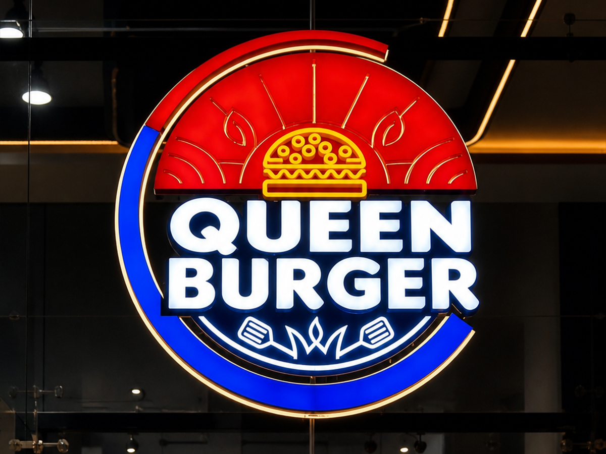 Queen Burger exterior signage